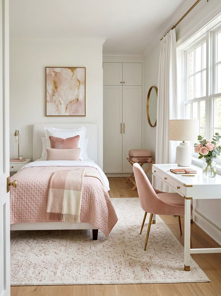 Blush And White Guest Bedroom - 30 blush and white bedroom ideas