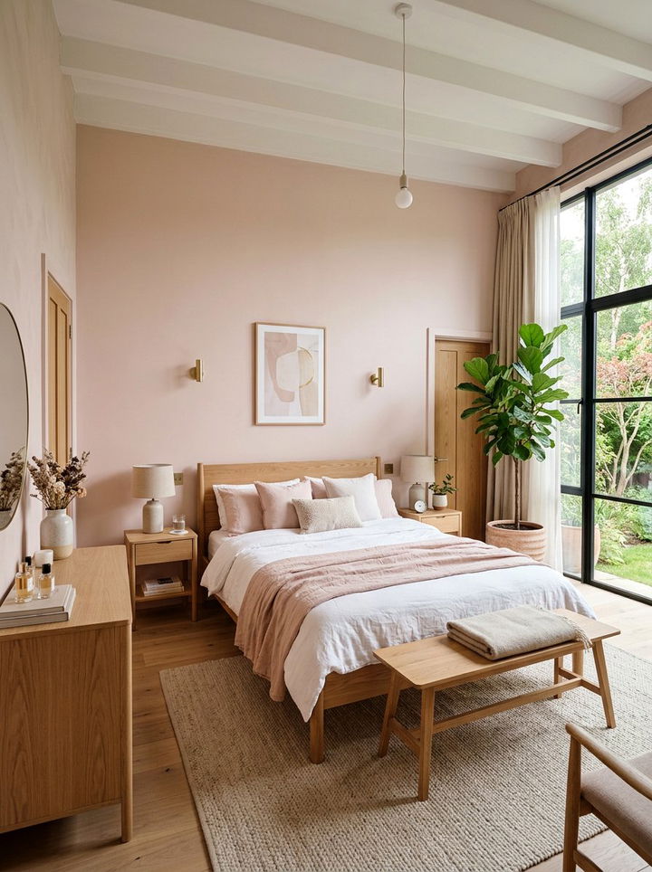 Blush Pink Bedroom - 30 bedroom pink walls