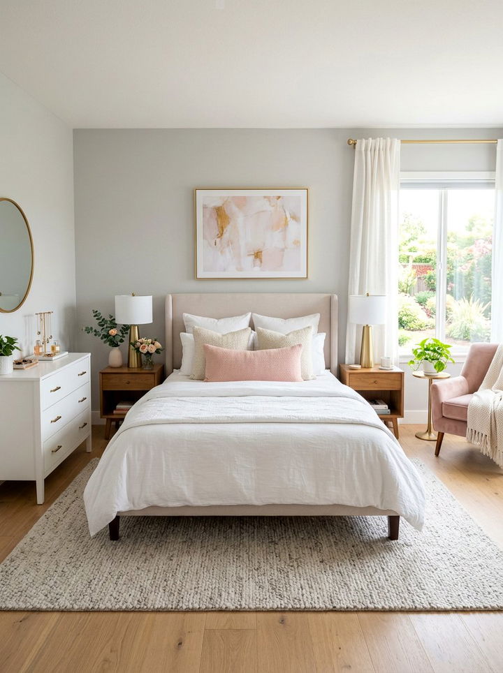 Blush Pink Lumbar Pillow - 30 bedroom lumbar pillows