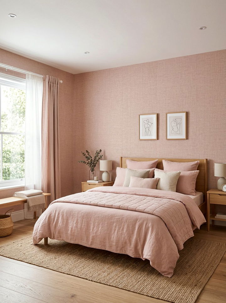 Blush Pink Wallpaper Bedroom - 30 blush pink bedroom ideas
