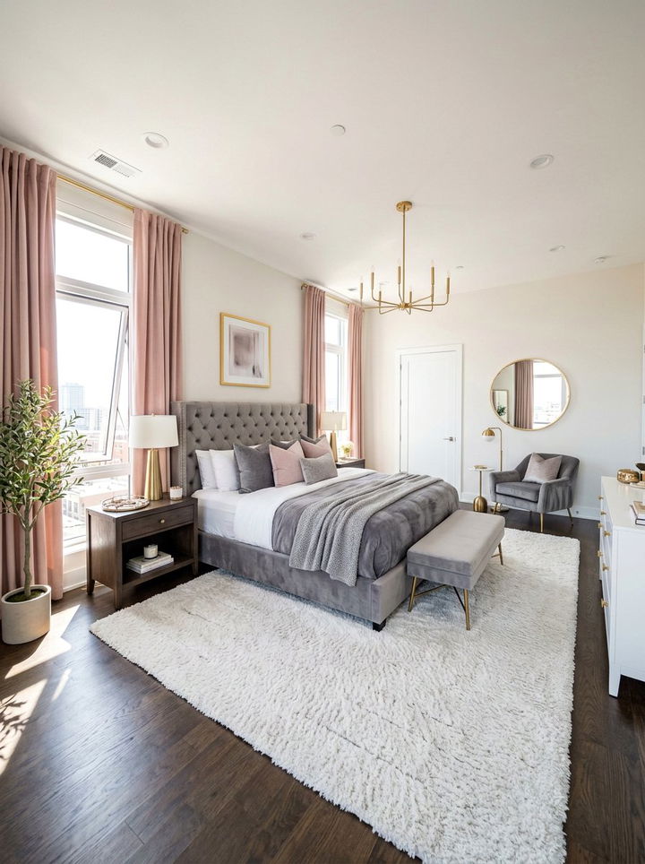 Blush pink blackout curtains - 30 bedroom blackout curtains