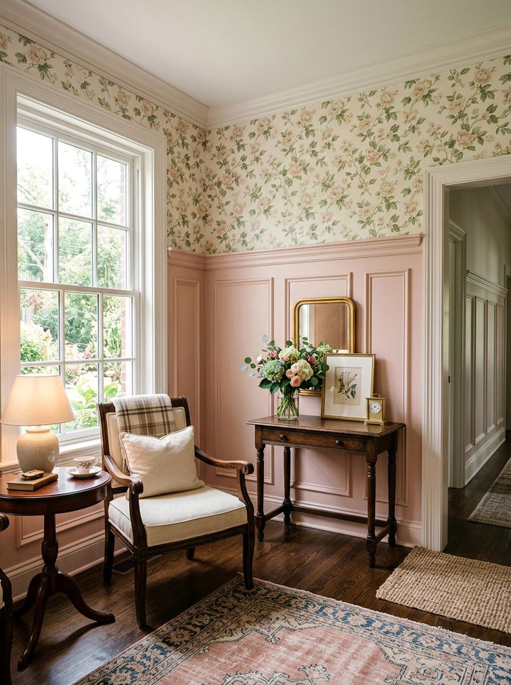 Blush pink wainscoting - 30 blush pink accent wall bedroom