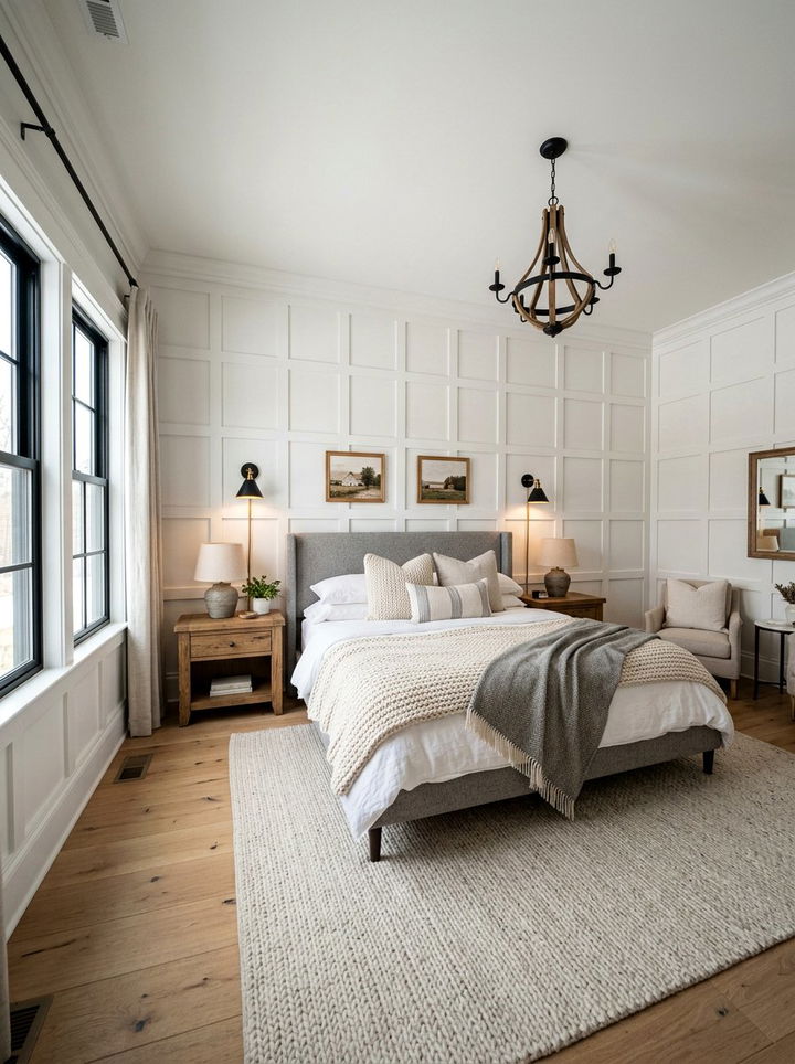 Board And Batten Bedroom - 30 textured bedroom ideas