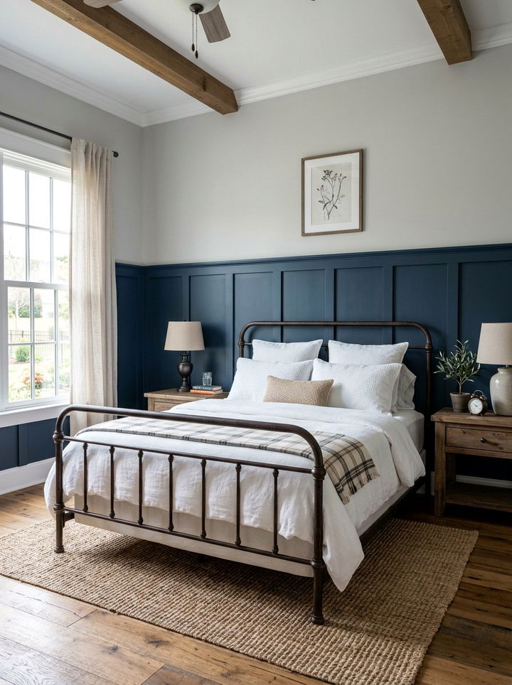 Board And Batten Two Tone - 30 bedroom two tone walls