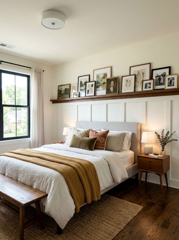 Board And Batten With Picture Ledge - 30 bedroom board and batten ideas