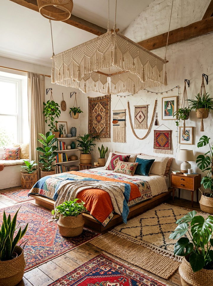 Bohemian Bedroom - 30 bedroom remodel ideas