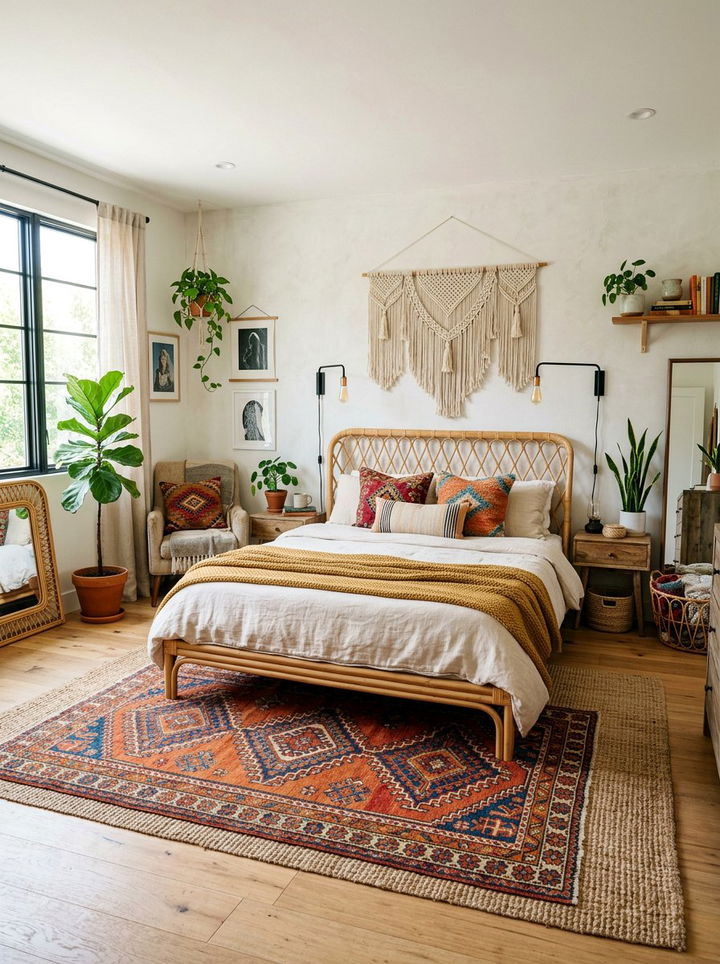 Bohemian Contemporary Bedroom - 30 contemporary bedroom ideas