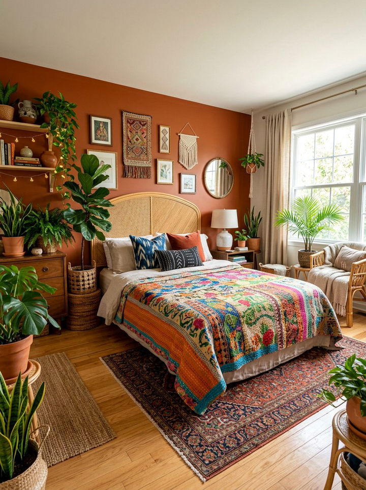 Bohemian Kantha Quilt - 30 bedroom quilts