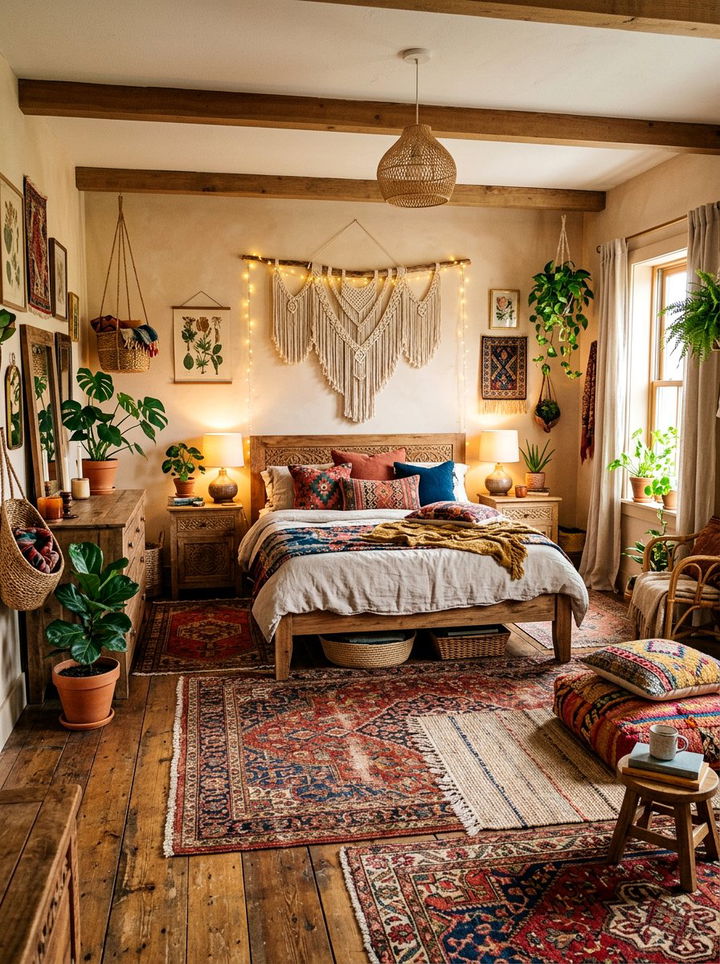 Bohemian Master Bedroom - 30 relaxation bedroom ideas