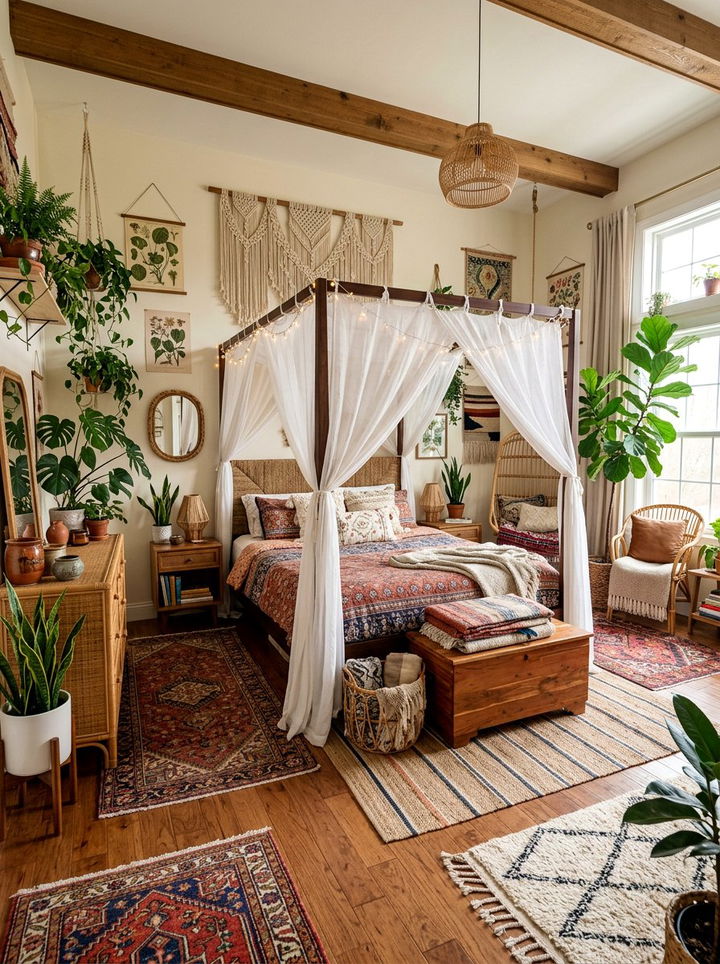 Bohemian Master Bedroom - 30 large bedroom ideas