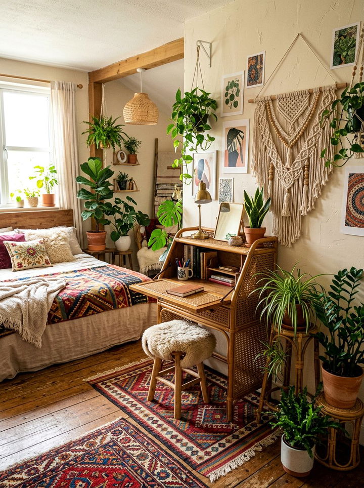 Bohemian Rattan Secretary Desk - 30 bedroom secretary desks