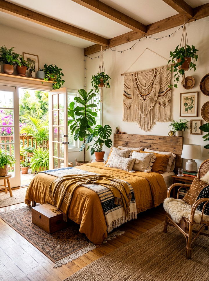 Bohemian Saffron Bedroom - 30 saffron bedroom ideas