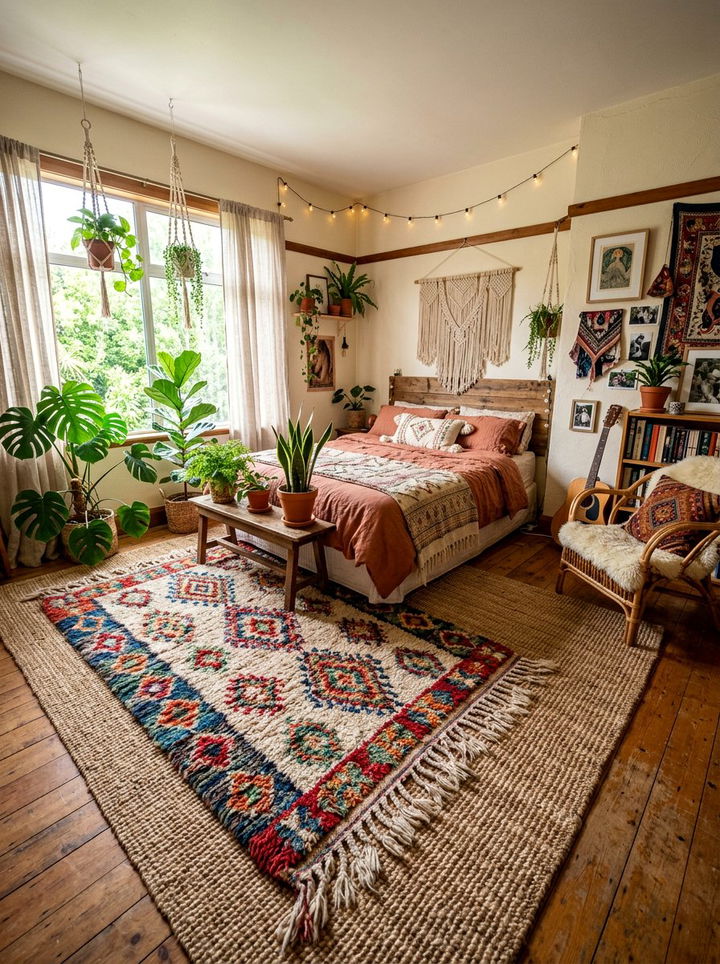 Bohemian Shag Rug Bedroom - 30 bedroom shag rugs