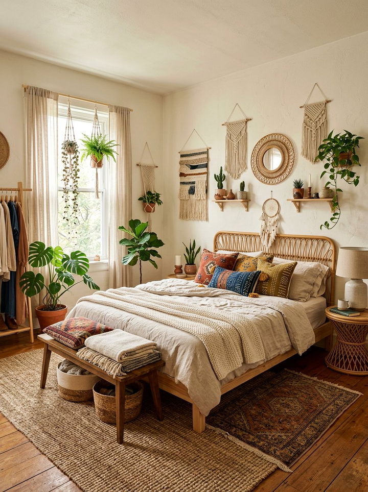 Bohemian Style Bedroom - 30 easy bedroom ideas