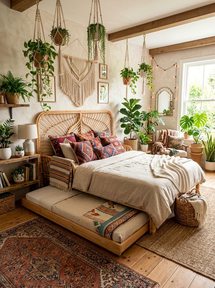 Bohemian Trundle Bed - 30 bedroom trundle beds