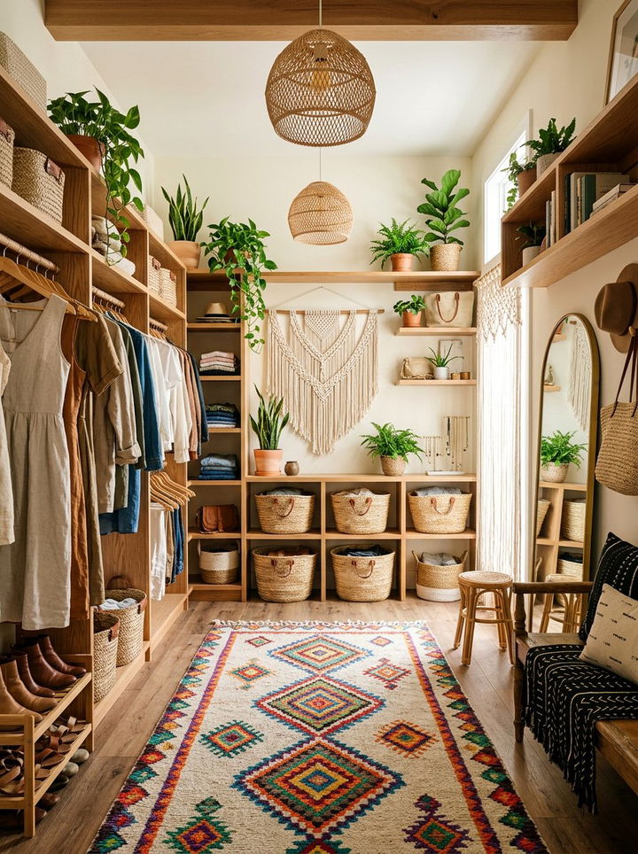 Bohemian Walk In Closet Decor - 30 bedroom walk-in closets
