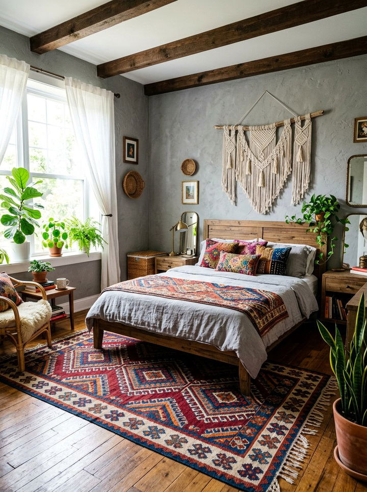Bohemian stone gray bedroom - 30 stone gray bedroom ideas