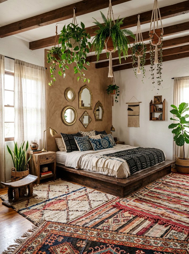 Boho African Bedroom - 30 African bedroom ideas