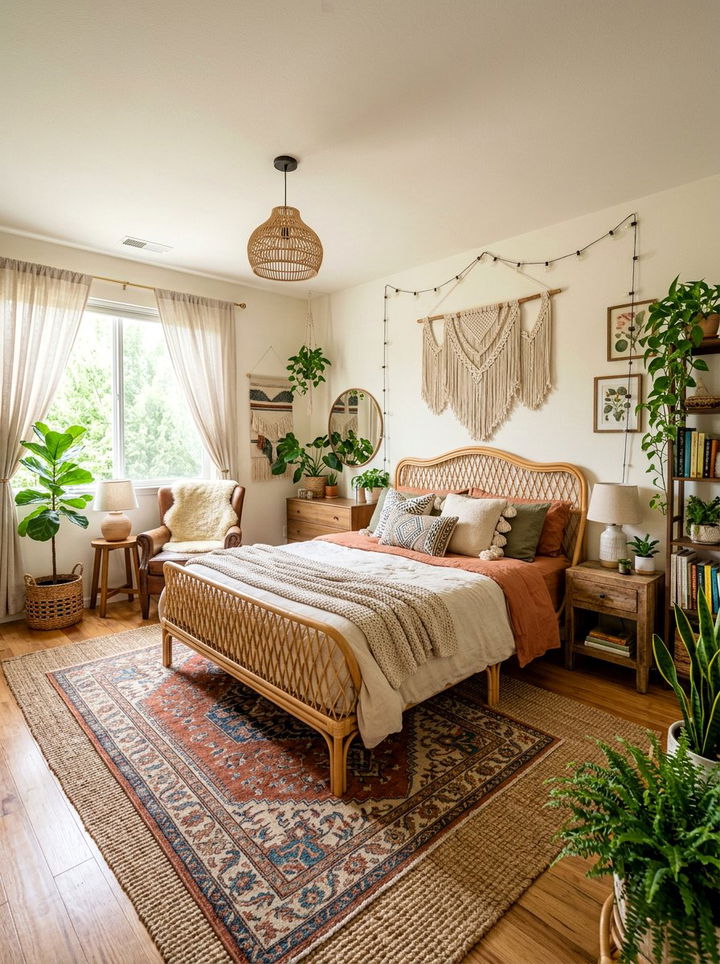 Boho Bedroom Transformation - 30 before and after bedroom ideas