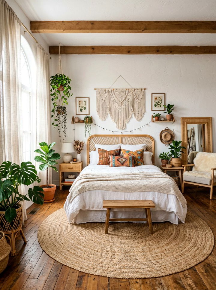 Boho Bedroom White Decor - 30 bedroom white walls