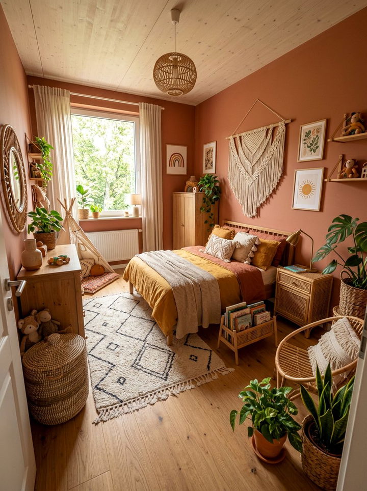 Boho Chic Kids Room - 30 kids bedroom ideas