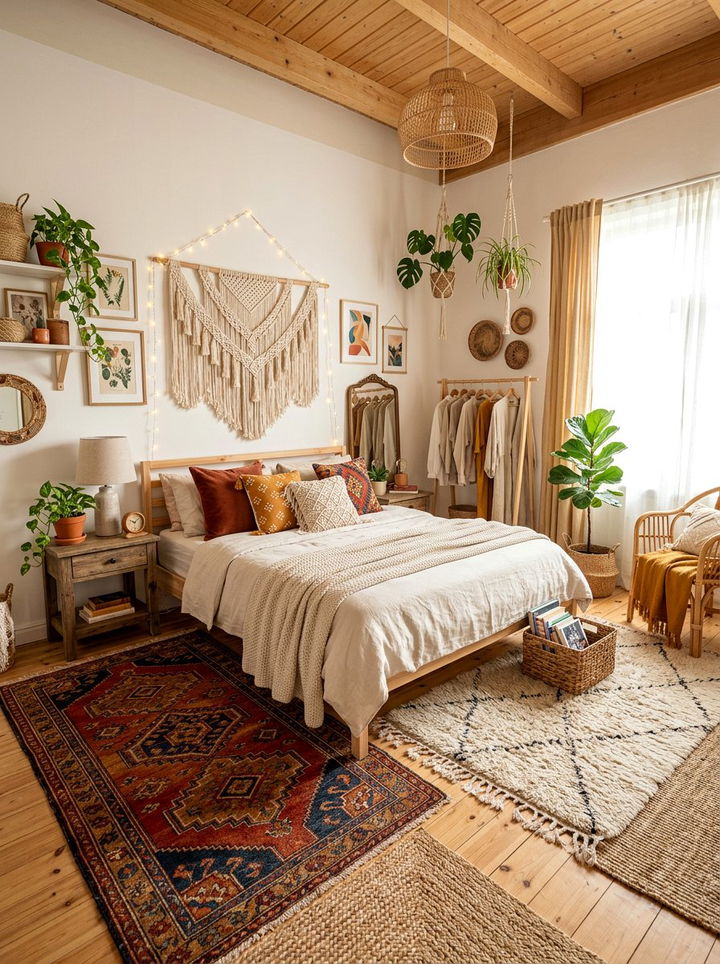 Boho Cozy Bedroom - 30 bedroom warm settings