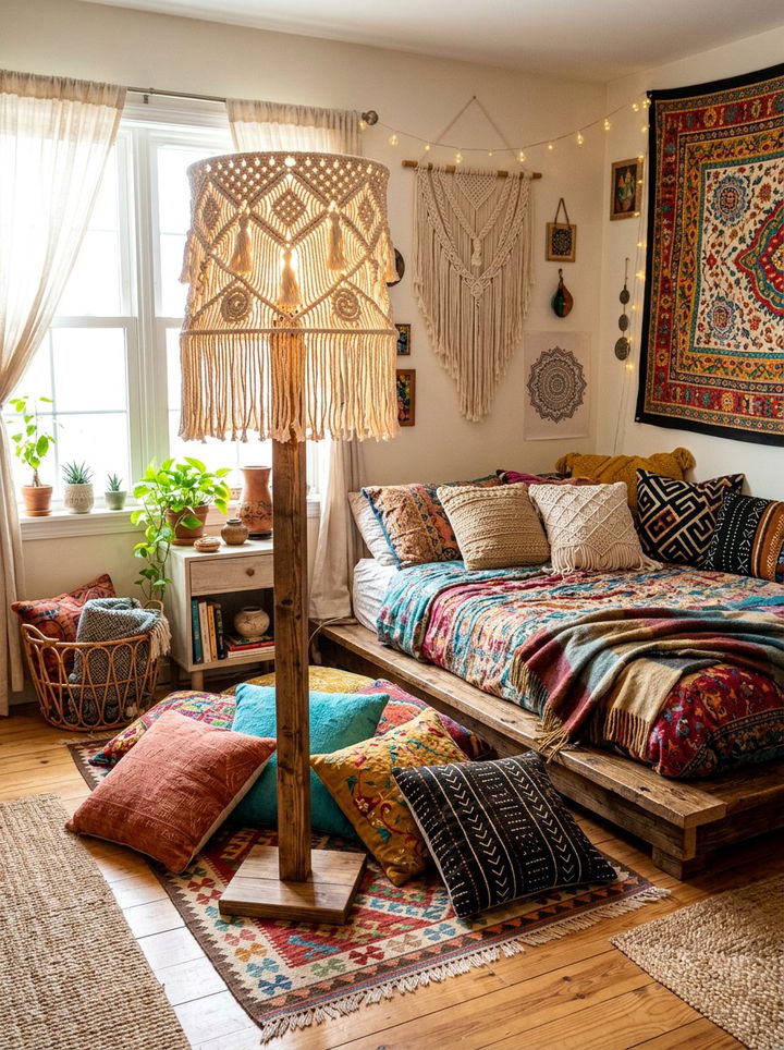 Boho Floor Lamp - 30 bedroom floor lamps