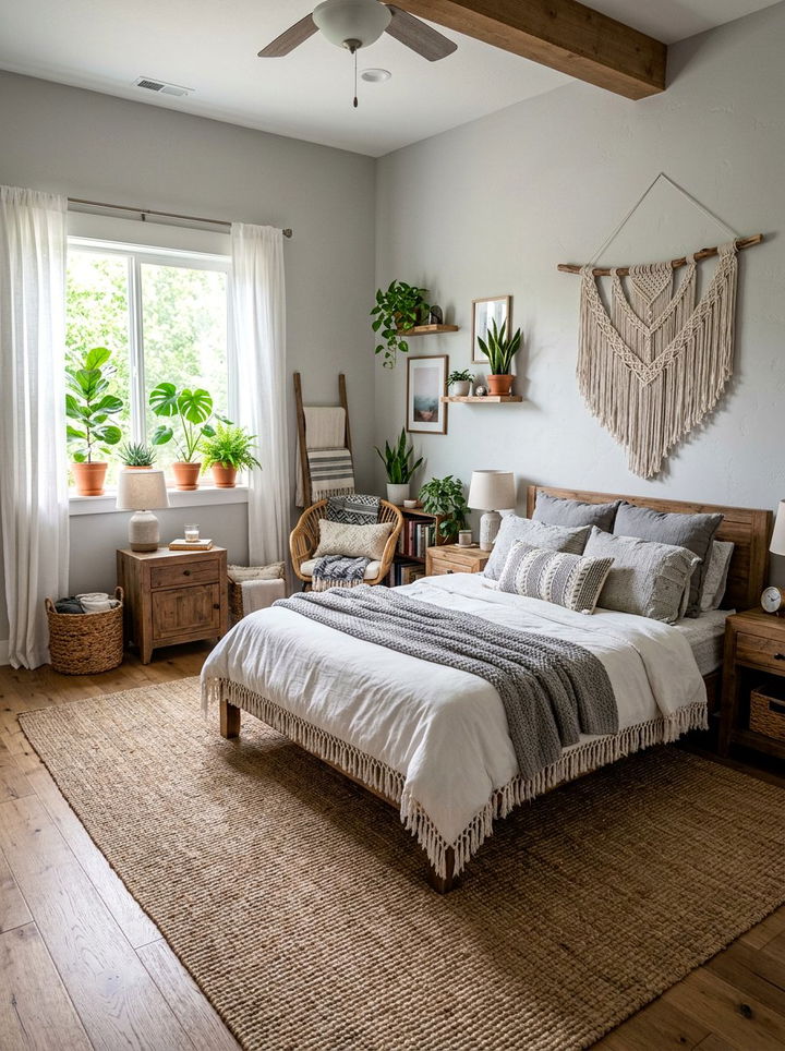 Boho Gray And White Bedroom - 30 gray and white bedroom ideas
