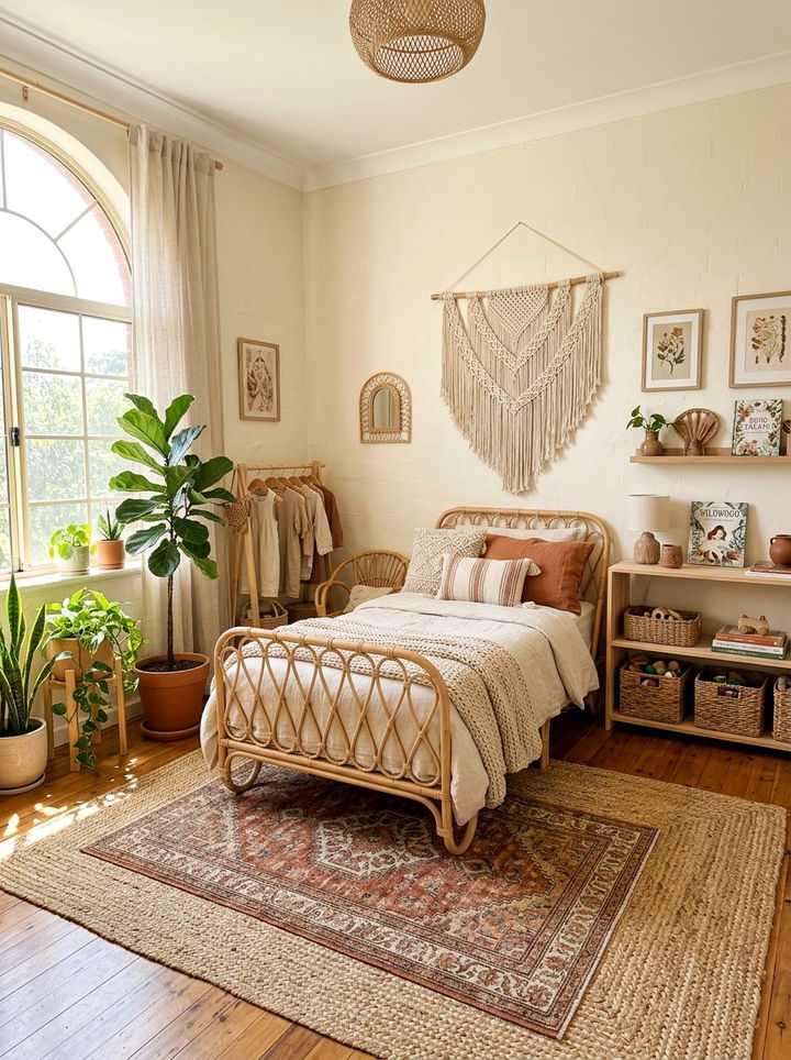 Boho Kids Room - 30 elementary age bedroom ideas