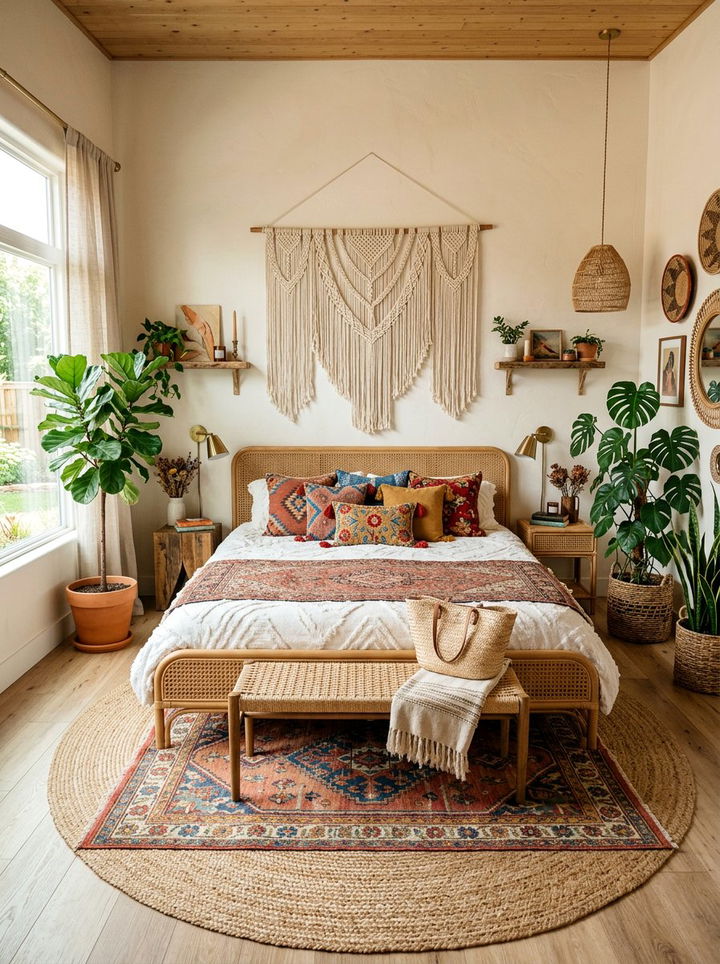 Boho King Bed Decor - 30 king size bedroom ideas