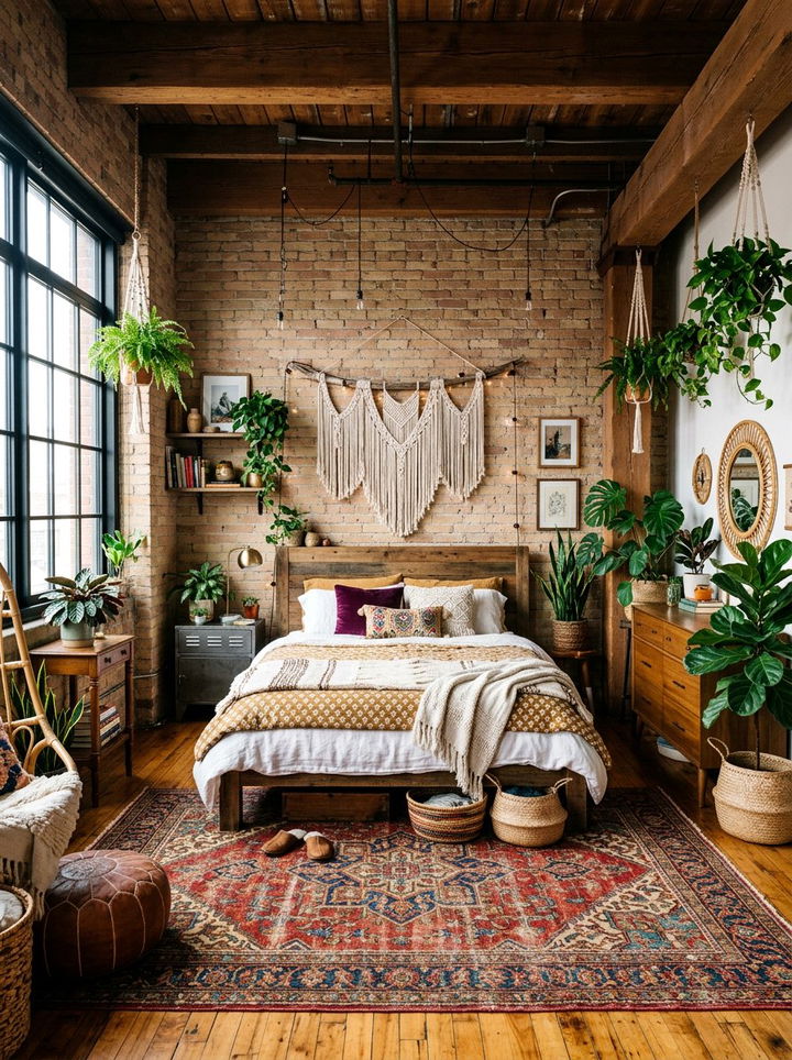 Boho Loft Bedroom - 30 loft style bedroom ideas