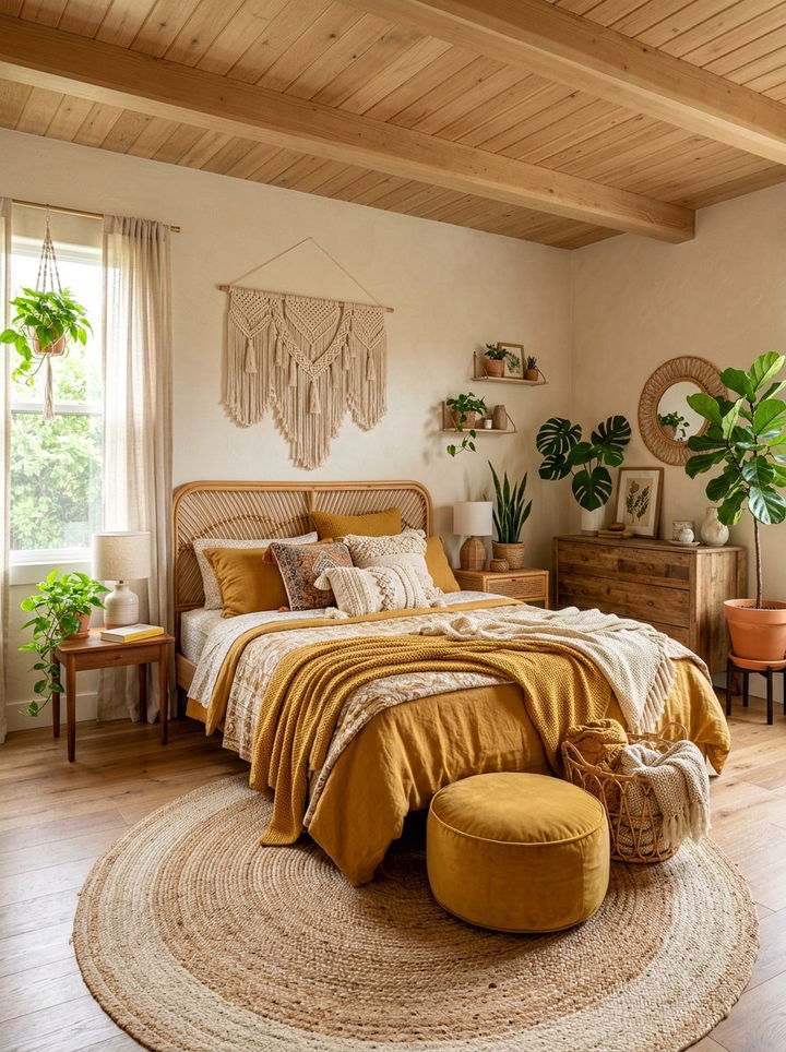 30 Mustard Bedroom Ideas to Warm Up Your Sleeping Space