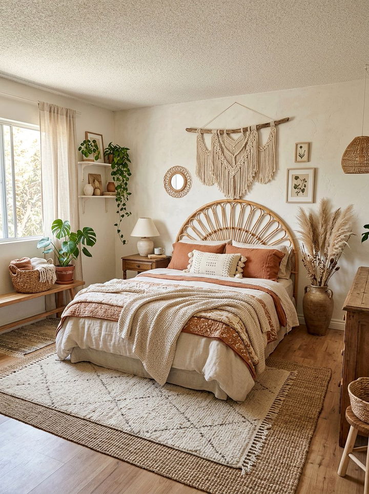 Boho Neutral Bedroom - 30 neutral tone bedroom ideas