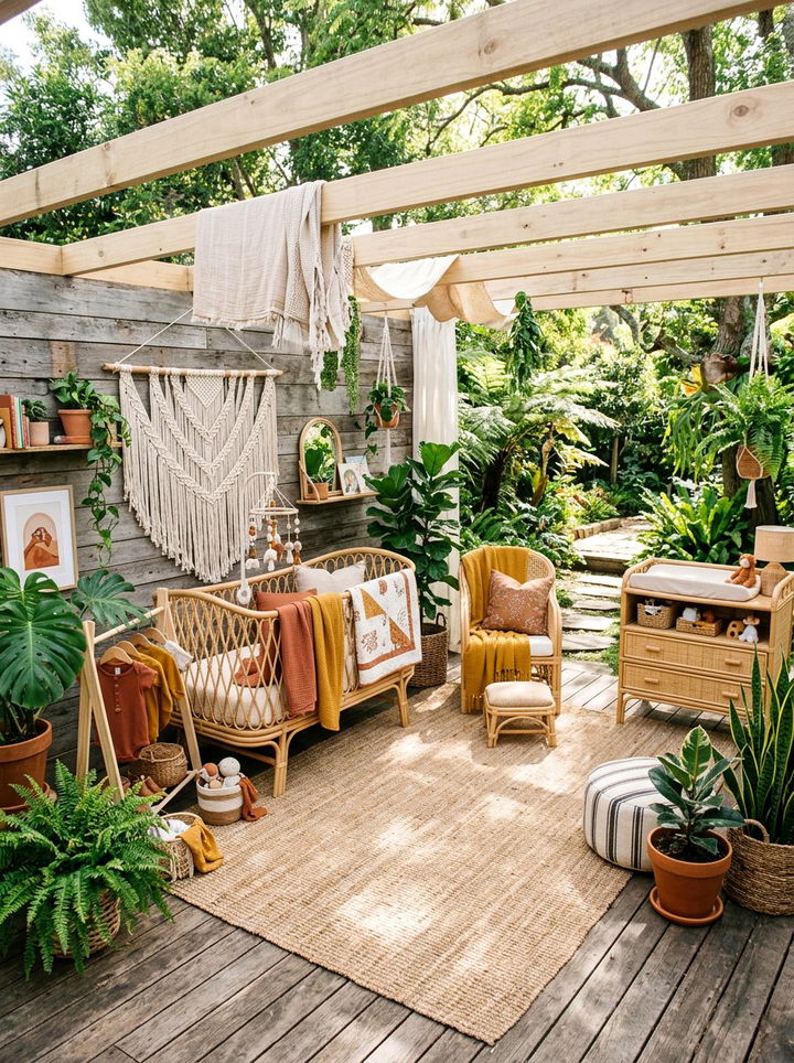 Boho Nursery Room - 30 newborn bedroom ideas