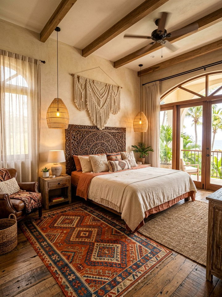Boho Resort Bedroom - 30 hotel bedroom ideas
