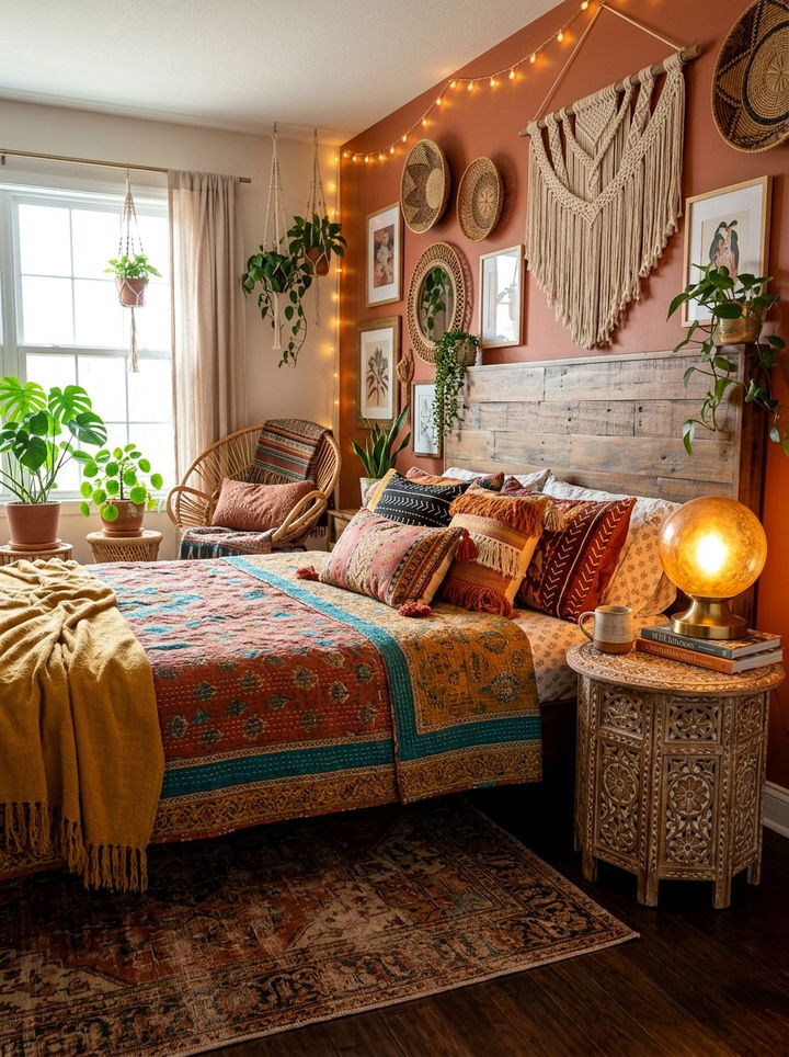 Boho Round Nightstand - 30 bedroom round nightstands