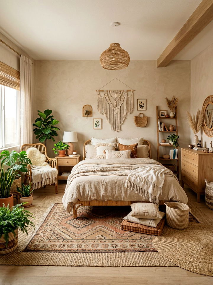 Boho Sand Bedroom - 30 sand colored bedroom ideas