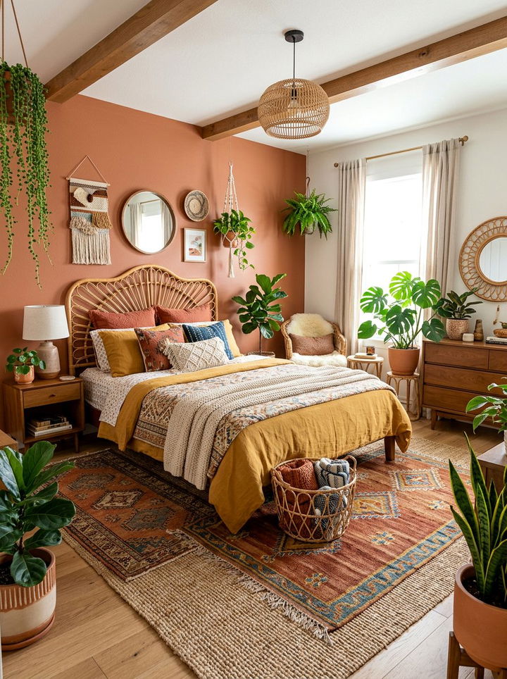 Boho Square Bedroom - 30 square bedroom ideas