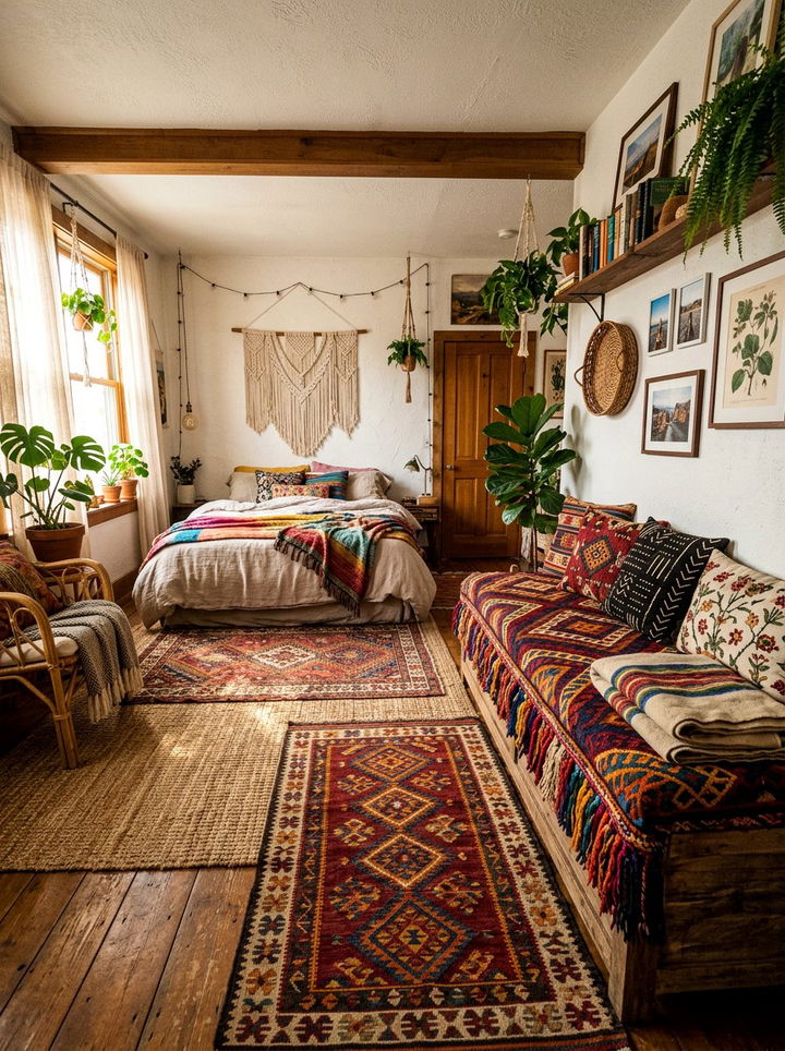 Boho Storage Bench - 30 bedroom storage benches