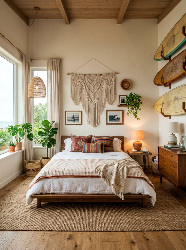 Boho Surf Decor - 30 surfing bedroom ideas