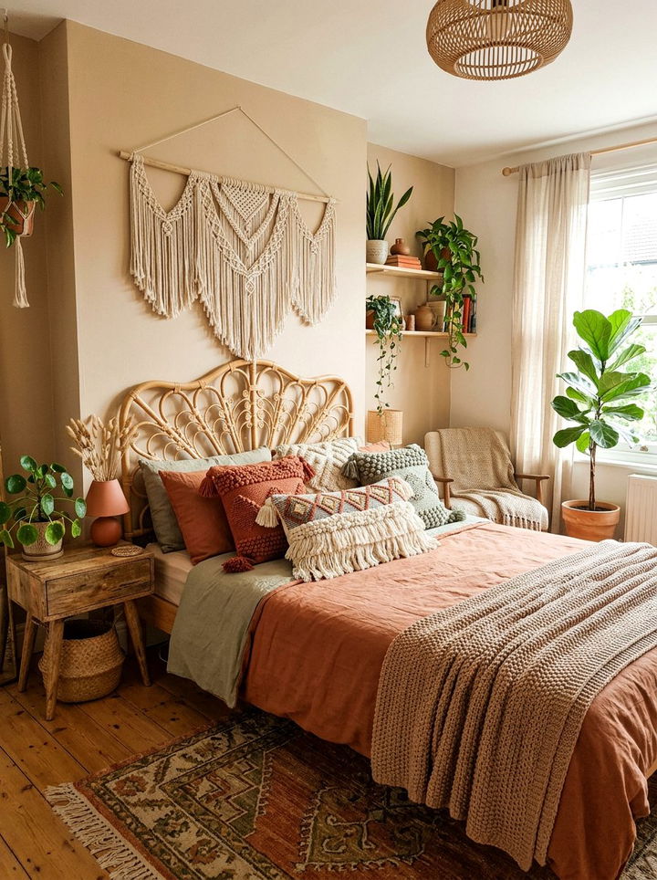 Boho Textured Throw Pillows - 30 bedroom decorative pillows