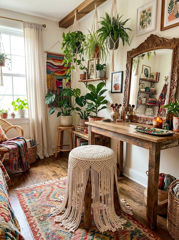 Boho Vanity Stool - 30 bedroom vanity stools