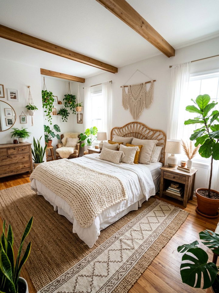 Boho White Bedroom - 30 modern white bedroom ideas
