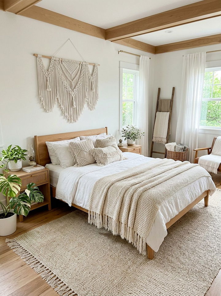 Boho White Bedroom - 30 all white bedroom ideas