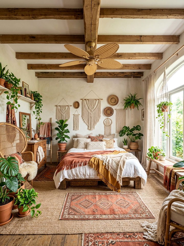 Boho Woven Fan - 30 bedroom fans