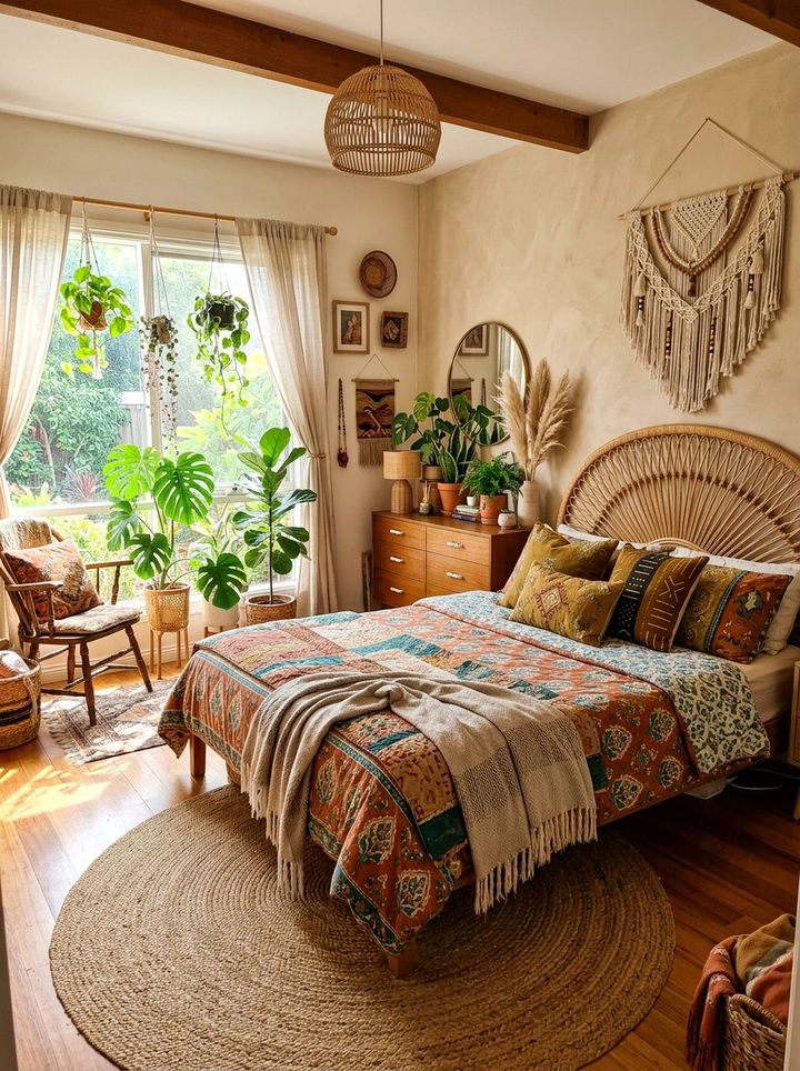 Boho bedroom - 30 bedroom upgrade ideas