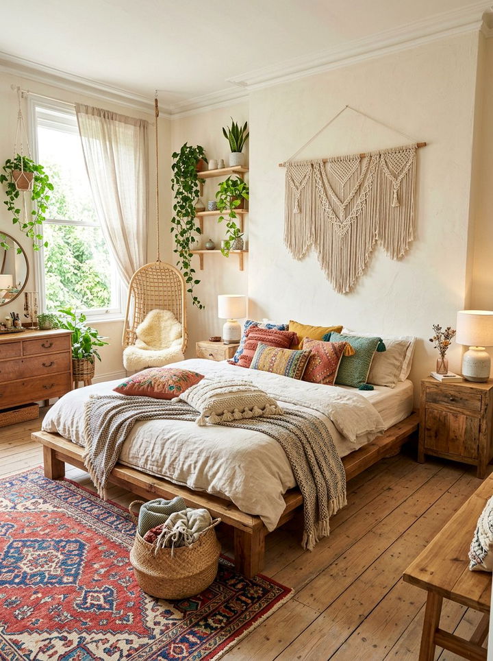 Boho linen style - 30 linen bedroom ideas