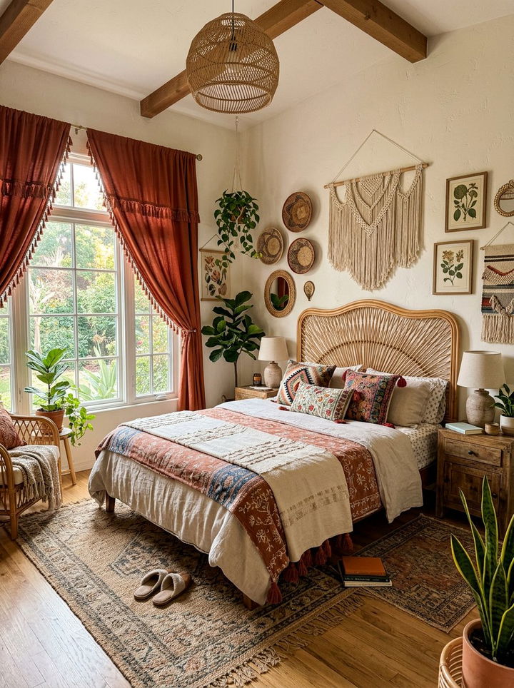 Boho style blackout curtains - 30 bedroom blackout curtains