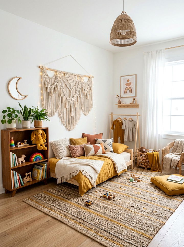 Boho toddler room - 30 toddler bedroom ideas