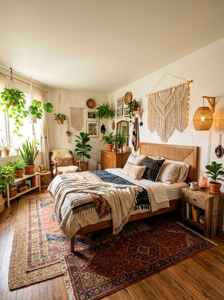 Boho woven bedroom sconce - 30 bedroom sconces